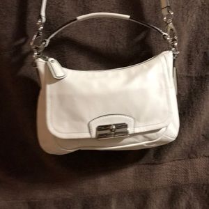 Coach Kristen White leather crossbody